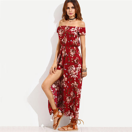 Off the Shoulder Floral Dress