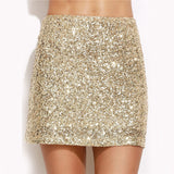 Glitter Mini Skirt