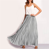 Pleated Maxi Skirt