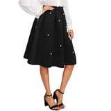 Embellished Black Skirt