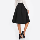 Embellished Black Skirt