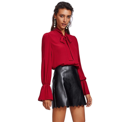 Faux Leather Mini Skirt