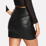 Faux Leather Skirt