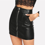 Faux Leather Skirt