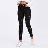 Beaded Skinny Jeans