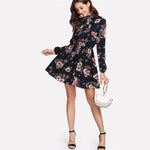Long Sleeve Floral Dress