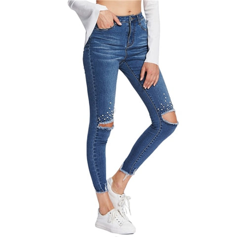 Destroyed Skinny Jeans