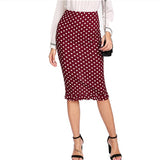 Polka Dot Ruffle Skirt