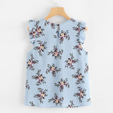 Sleeveless Floral Top
