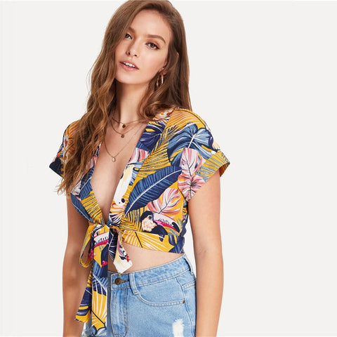 Tropical Crop Top