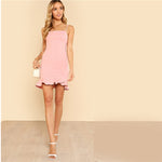 Ruffle Assymetrical Dress