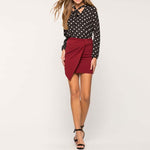 Wrap Mini Skirt