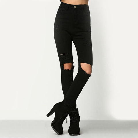 Ripped Knee Jeans
