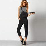 Distressed Overall Jumpsuit