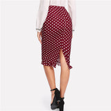 Polka Dot Ruffle Skirt