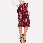 Polka Dot Ruffle Skirt