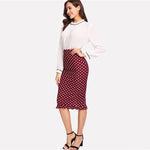 Polka Dot Ruffle Skirt