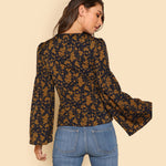 Lace Up Blouse