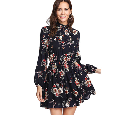 Long Sleeve Floral Dress