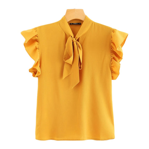 Yellow Sleeveless Top