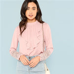 Long Sleeve Ruffle Blouse