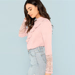 Long Sleeve Ruffle Blouse