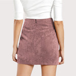 Pink Corduroy Skirt