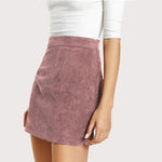 Pink Corduroy Skirt