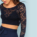 Lace Top and Skirt Set