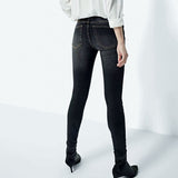 Embroidered Skinny Jeans