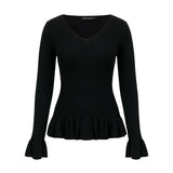 Ruffle Trim Sweater