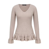 Ruffle Trim Sweater
