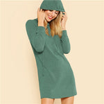 Hooded Sweater Dress