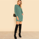Hooded Sweater Dress