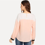 Color Block Blouse